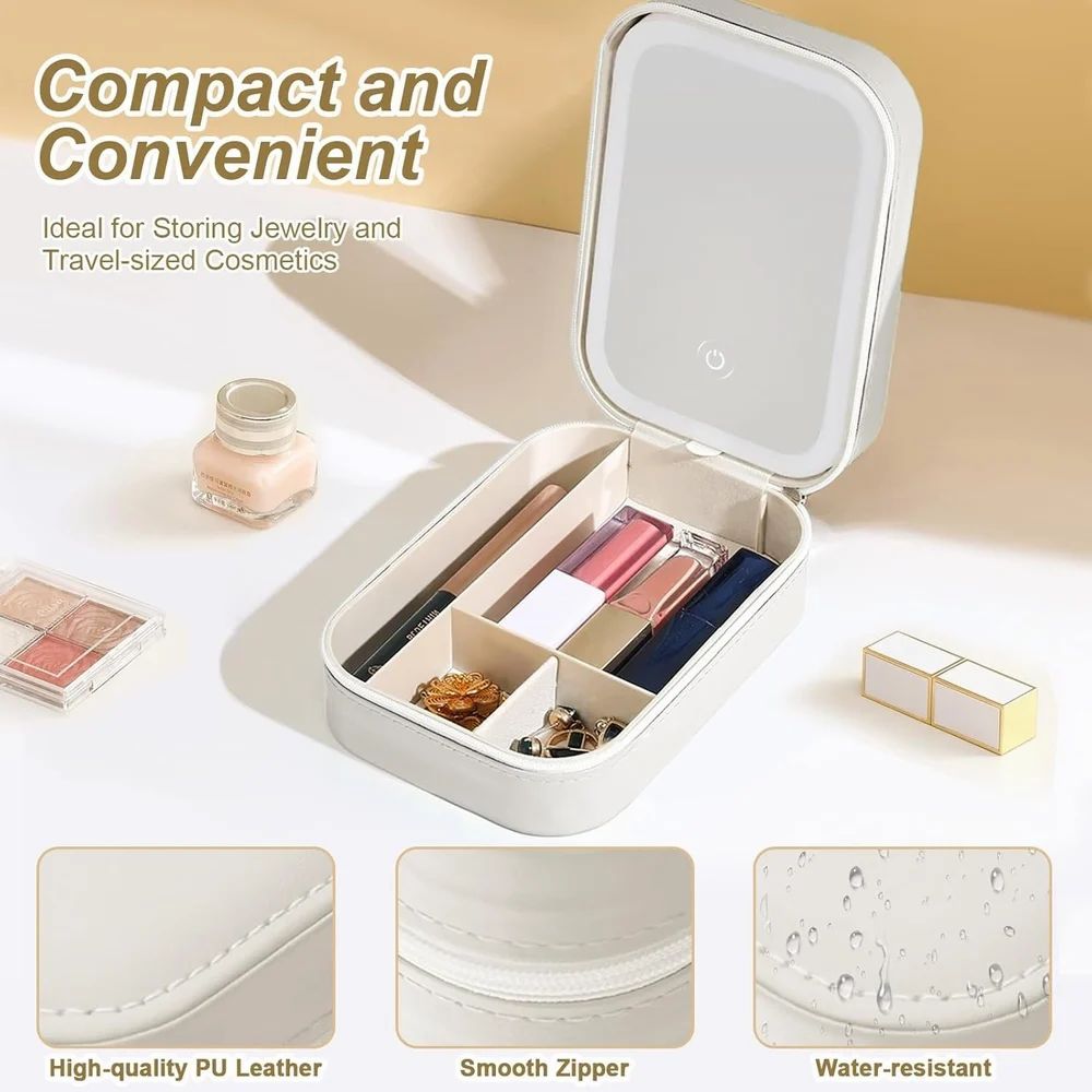 Portable LED Makeup Organizer Box