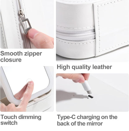 Portable LED Makeup Organizer Box