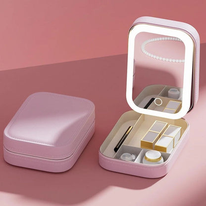 Portable LED Makeup Organizer Box